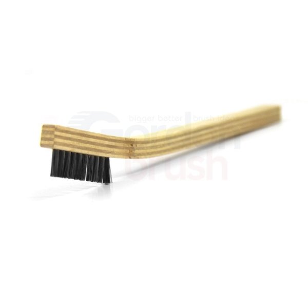 Gordon Brush 3x20 Row Anti-Static Hog Bristle Narrow Curved Plywood Handle 11SSP-003G-12